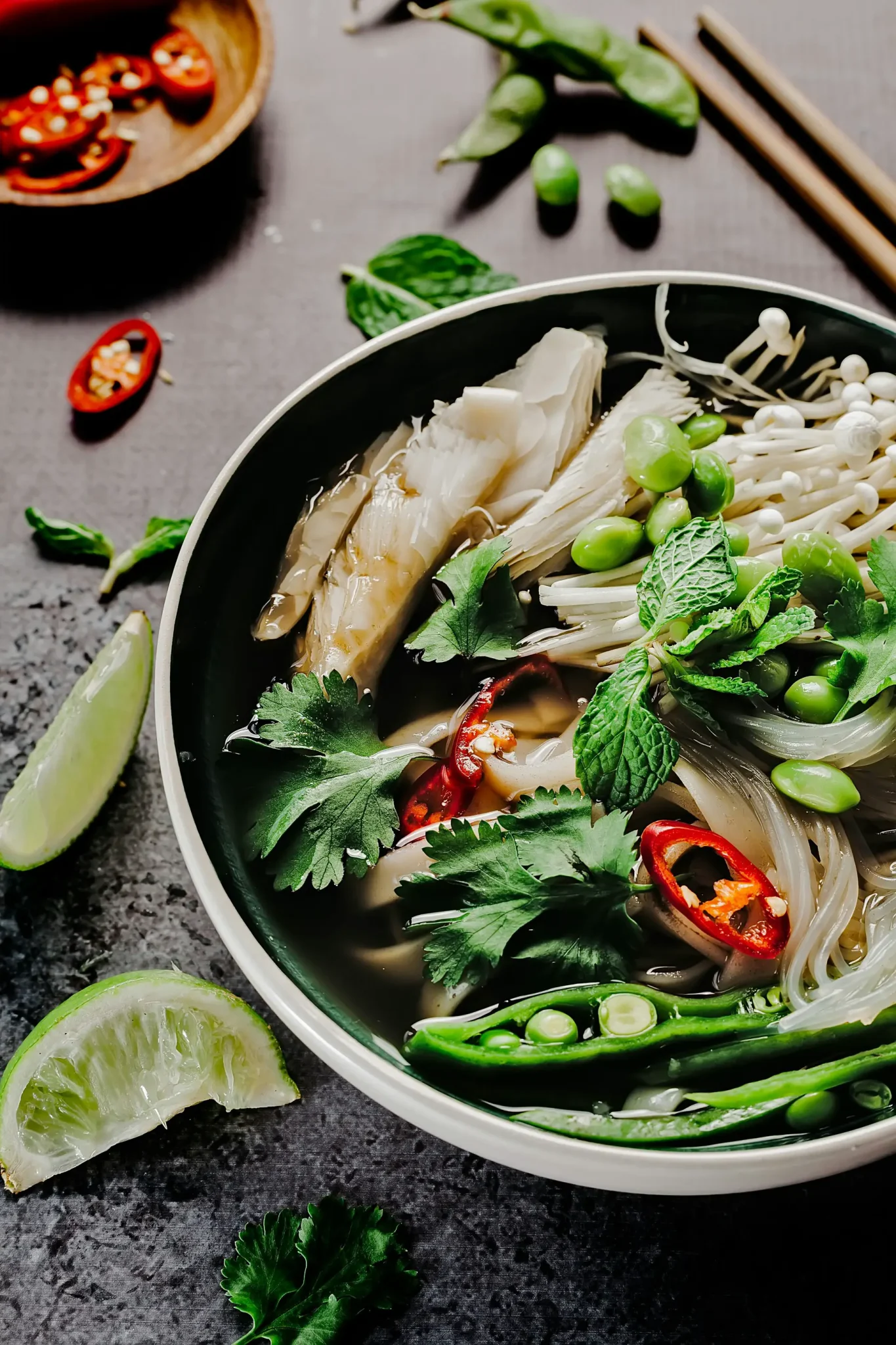 Phở Chay — vegan Vietnamese noodle soup at Ô MAI